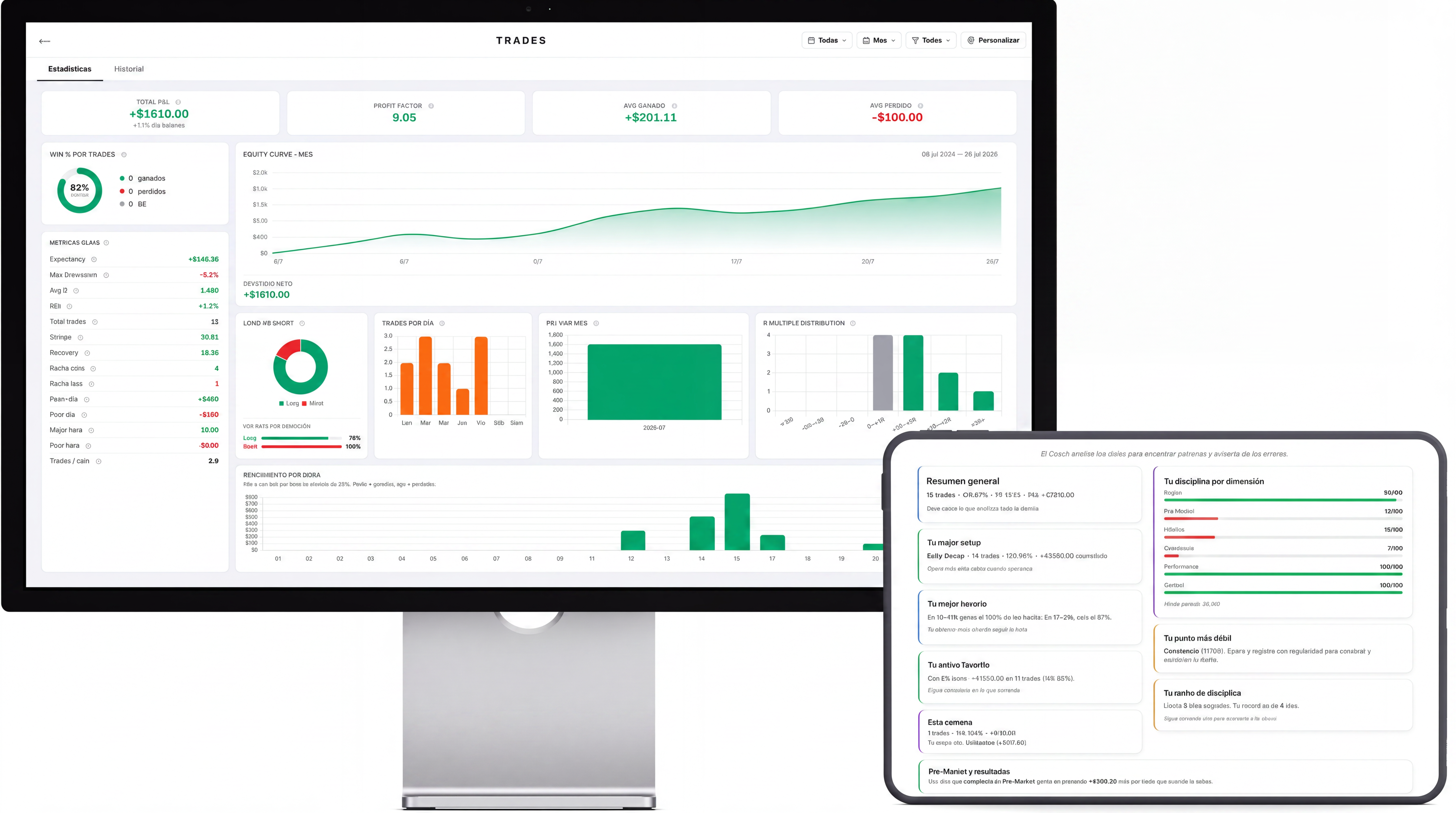 TetsuTrader en una pantalla de computadora